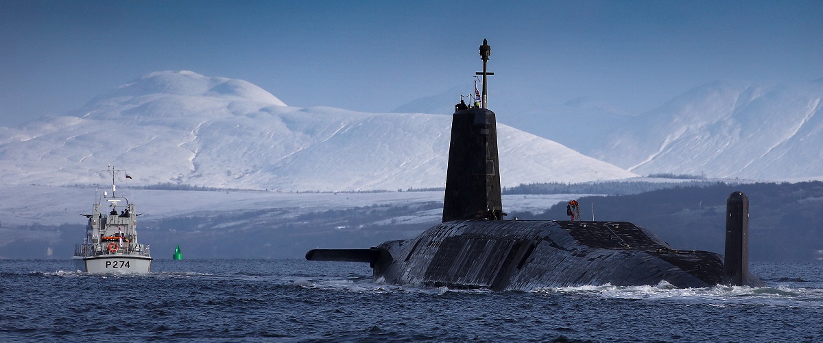 FAMILIES JOIN FORCES TO WELCOME SUBMARINE HOME TO FASLANE